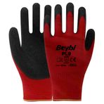 Beybi PL9 No 9 12 Çift Polyester Örme Lateks Eldiven