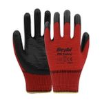 Beybi Pn Zebra Kırmızı Polyester Astarlı Nitril Kaplı İş Eldiveni No:10 Xlarge 1 Çift