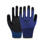 Beybi PN11 Polyester Örme Nitril Eldiven NO: 10 - Çift - Siyah\Siyah