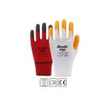 Beybi PN3 EN388 2121X Beyaz Sarı 10 Beden 12'li Paket Polyester Örme Nitril Eldiven
