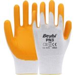 Beybi PN3 Nitril Sarı İş Eldiveni NO: 9 12 Çift - Renkli