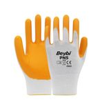Beybi Pn5 Sarı No:9 Polyester Astarlı Nitril İş Eldiveni 12 Çift