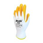 Beybi Pn5 Sarı Polyester Astarlı Nitril Kaplı İş Eldiveni No:10 Xlarge 12 Çift