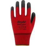 Beybi Pn5 Zebra Kırmızı Nitril Eldiven 12LI Paket - Kırmızı - Siyah - 10