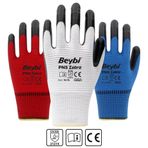 Beybi PN5 Zebra Kırmızı No 9 Nitril Eldiven