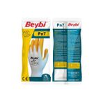 Beybi Pn7 Eldiven Sarı Nitril Iş ve Bahçe Eldiveni 48 Çift - 10 No