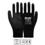 Beybi Pu Touch 12 Çift 8 Numara Siyah İş Eldiveni