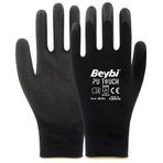 Beybi Pu Touch No:9 1 Çift Poliüretan Polyester İş Eldiveni