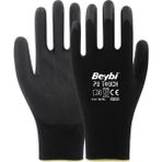 Beybi Pu Touch Poliüretan Kaplı Iş Eldiveni No: 9 288 Çift (1 Koli) - Siyah