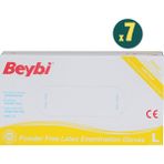 Beybi Pudrasız Lateks Muayene Eldiveni Large 100 Adet 7 Kutu
