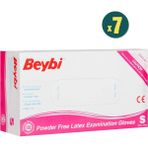 Beybi Pudrasız Lateks Muayene Eldiveni Small 100 Adet 7 Kutu