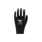 Beybi Putouch Siyah Polyester Örme Nitril Işçi Eldiveni 9 Numara 12 Çift