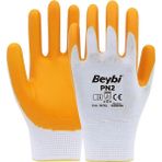 Beybi Standart Işçi Eldiveni, Pn2, Sarı, Nitril, Ce En 388/420, 2121X, No:9 - Renkli