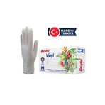 Beybi Vinil Pudrasız Muayene Eldiveni Mdr 100'lük Kutu - Small Beden