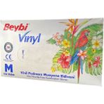 Beybi Vinly Pudrasız Şeffaf Eldiven M