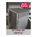 BeybiNest Duck Kumaş Buzdolabı Örtüsü Sıvı Ve Leke Tutmaz Fonksiyonel Örtü Antrasit Gri