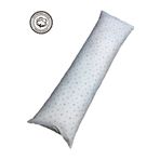 BeybiNest Hamile Destek Yastığı 120x40 Cm %100 Organik Pamuklu Kumaş Fermuarlı Astarlı Yıldız Mod