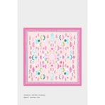 Beybium Kız Çocuk Pembe Meyve Temalı Pamuklu Çocuk Eşarp 80*80cm