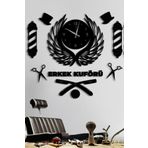 Beyefendi Erkek Kuaför Dekoratif Duvar Saati
