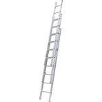 Beykon 3x2,5 Metre Alüminyum Sürgülü Merdiven - Gümüş Gri
