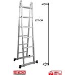 Beykon 6 + 6 Basamaklı 1.22 MM Kalınlık 3.50 M Çok Amaçlı Merdiven