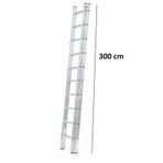 Beykon SR 230 3+3 Toplam 6 Metre Endüstriyel Alüminyum Sürgülü Merdiveni