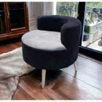 Beylerbeyi Çay Seti Tekli Koltuk, Berjer (Salon, Balkon, Ofis) Berjer - Siyah