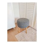 BEYLERBEYİ Neta Home Gri Puf ve Bench ve Tabure