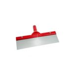 BEYLİNİ 30CM Raspa Zemin Duvar Yer Tavan Köşe Büyük Spatula Profesyonel Kullanım Rahat Ispartula Kırmızı