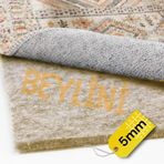 BEYLİNİ Beylini Halı Altı Keçesi Yalıtım ve Dolgu Keçesi, Koruyucu Ses,Isı, Hava 5-6 mm (Bej, 200x300)