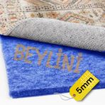 BEYLİNİ Beylini Halı Altı Keçesi Yalıtım ve Dolgu Keçesi, Koruyucu Ses,Isı, Hava 5-6 mm (Lacivert, 200x300)