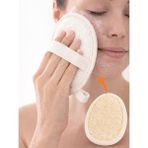 Beylini Kabak Yüz Eldiven Lifi Peeling Cilt Temizleme Banyo Duş Kesesi Ölü Deri Karşıtı Tüm Ciltler Için - Turuncu