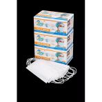 Beymask 3 Katlı Full Ultrasonik Telli Spunbond Kumaş Beyaz Renk Cerrahi Maske 50'Li 3 Kutu