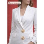 beyna aksesuar KRİSTAL TAŞLI 2,5 CM GOLD KAPLAMALI METAL DÜĞME 1 PAKET 5 ADET