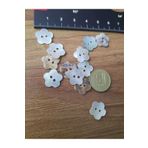 Beyna ÇİÇEK SEDEF 1.KALİTE DOĞAL GERÇEK SEDEF 13MM DÜĞME 1 PAKET 10 ADET
