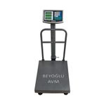 BEYOĞLU AVM 300 Kğ Elektronik Terazi Şarjlı Kantar Arka Korumalı Tartı 40x50 Cm Tabla Fiyat Hesaplamalı