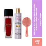 Beyonce Heat Deodorant 75 Ml + Pantene Hair Biology Silver Purple Shampoo 250 Ml + Nastica Turuncu Saç Fırçası