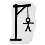 Beyond Deco Cadılar Bayramı Hangman Kilimi, 107 cm U x 75 cm G, El Yapımı Tepeli Tasarım Dekor Alan Kilimi Mutfak, Oturma Odası, Yatak Odası için Kaymaz Yumuşak Havalı Halı Yeni Eve Taşınma Hediyesi