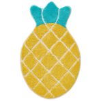 Beyond Deco El Dokuması Ananas Şekilli Alan Halı 40 inç - Hypebeast Makinede Yıkanabilir Kabarık Soğuk Yumuşak Halı, Mutfak, Oturma Odası Dekorasyonu, Çocuk Oyun Odası Dekoru Halı Banyo Paspası