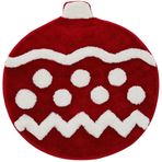 Beyond Deco Noel Süsü El Dokuma Parça Halı - Oturma Odası, Yatak Odası, Mutfak Dekorasyonu için Mükemmel - Estetik Komik Noel Noel