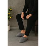 Beyond Erkek Gri Kadife Ev Terliği 3cm Byndkdf01