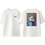 Beyond Two Souls Aiden Tasarım Sırt Baskılı Pamuk Beyaz Oversize T-Shirt