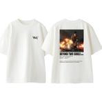 Beyond Two Souls Tasarım Sırt Baskılı Pamuk Beyaz Oversize T-Shirt - XL