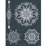 BeyondTattoos Mandala dövme şablonu dövme şablonu el ve vücut boyama için dövme şablonu Mes08