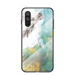 BeyondTop Mermer Kılıf OnePlus Nord CE 5G için İnce Temperli Cam Arka Kapak TPU Kenar Koruyucu Kılıf OnePlus Nord CE 5G için (Sarı)