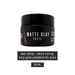 Beyoo Matte Clay Paste – Mat Bitiş Orta Tutuş Erkek Saç Şekillendirici Wax 50 ml