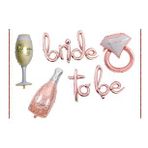 Beysüs Bride To Be Balon Seti Bekarlığa Veda Setleri Rose Şampanya Balon