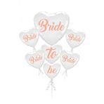 Beysüs Bride To Be Beyaz Kalp Folyo Balon Set