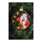 Beysüs BYY07 Süsü 62'lı 8 cm Ahşap Noel Baba Yılbaşı Çam Ağacı