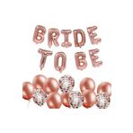 Beysüs Rose Gold Bride To Be Konfetili Folyo Balon Set